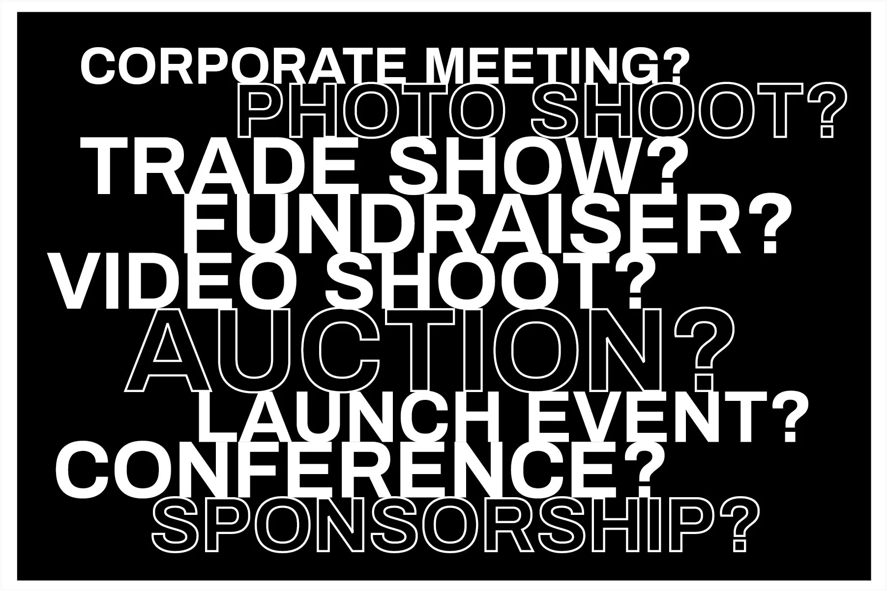 Fête Corporate Events leave behind front