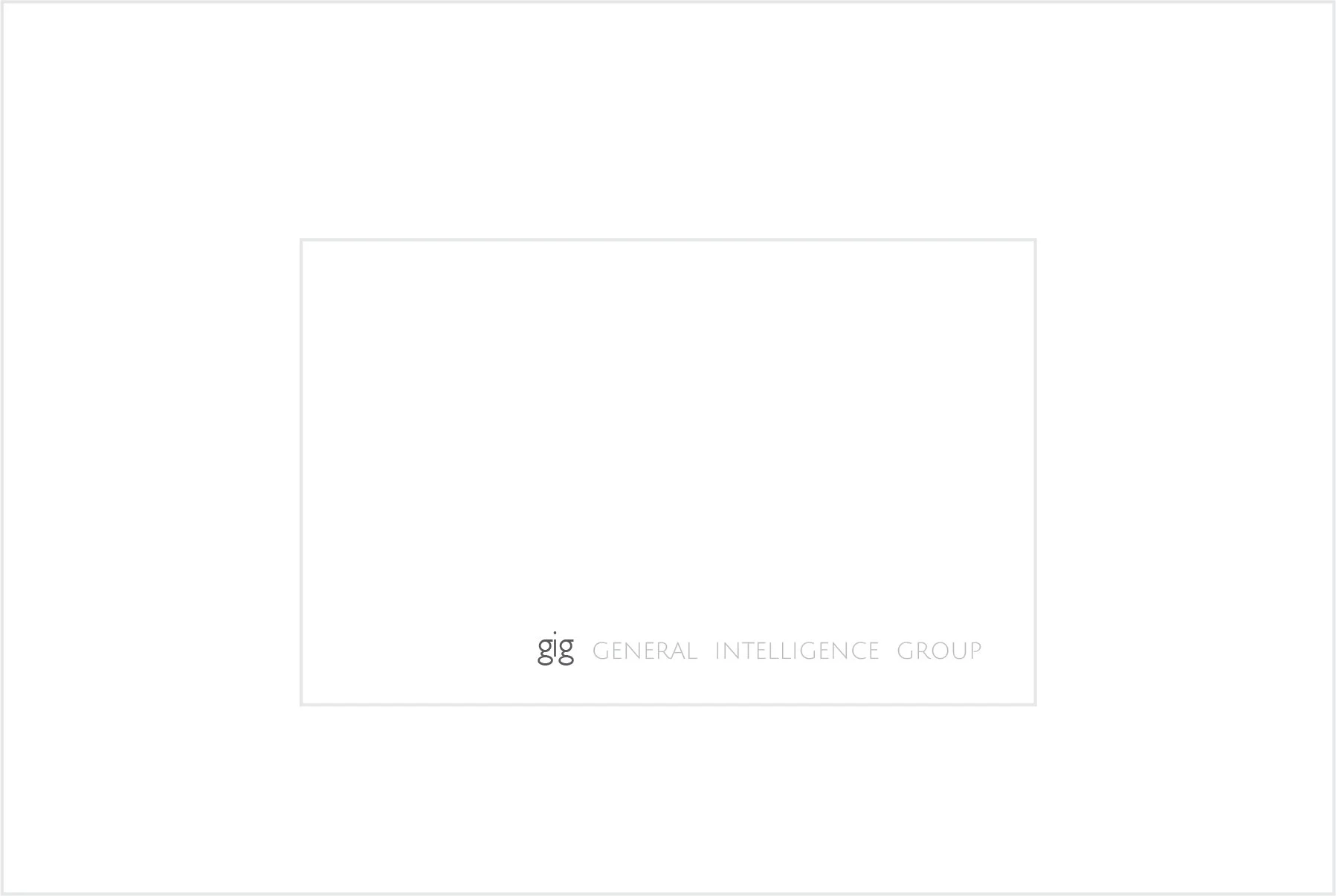 General Intelligence Group business card front