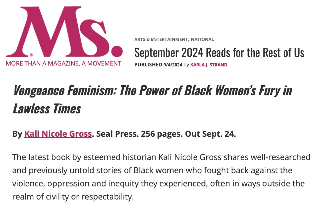 Vengeance Feminism in Ms. Magazine's September Reads!
