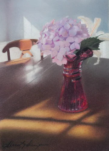 "Alone on the Dance Floor", (Available) Pastel on Paper, 7 x 5 inches