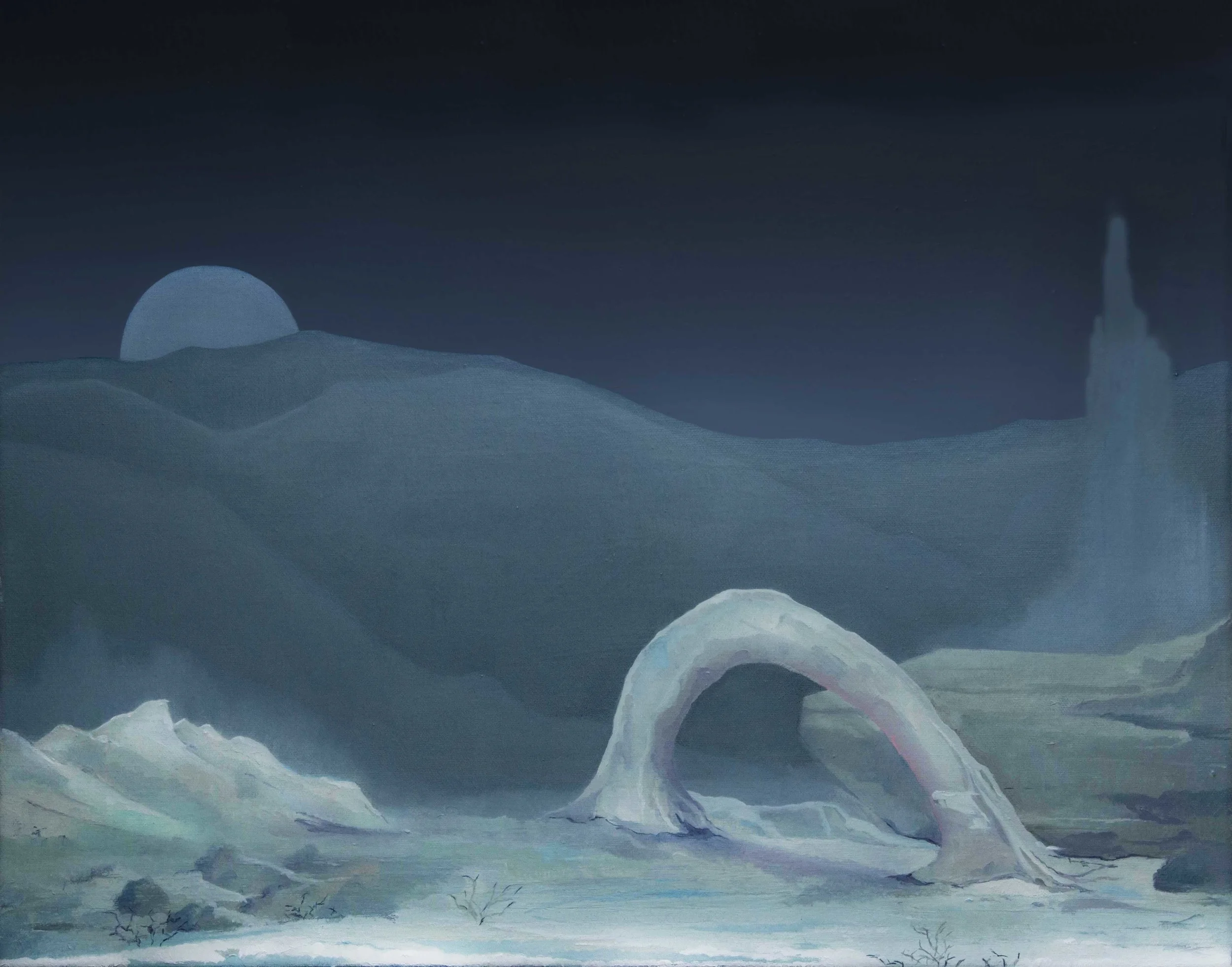 "White Land," 2014, oil on canvas, 20x16 in.