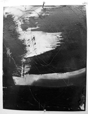 "Ab 3," 2012, charcoal and gesso on mylar