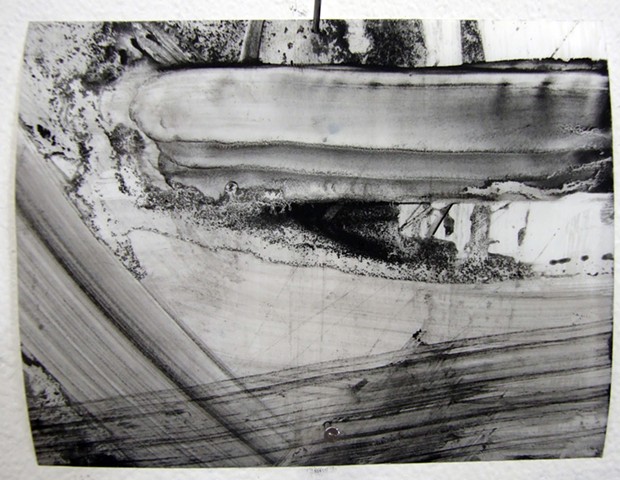 "Ab 19," 2012,&nbsp;charcoal and gesso on mylar 