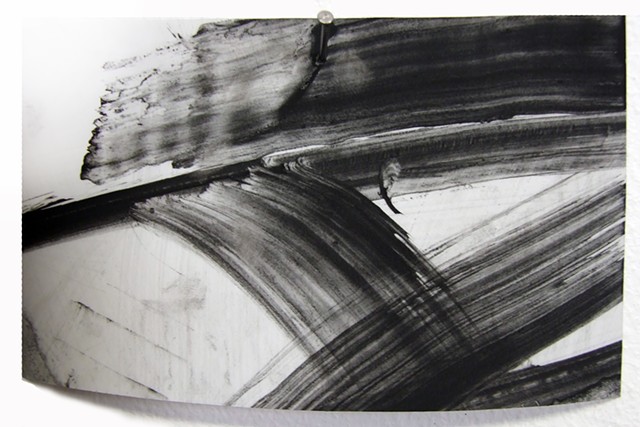  "Ab 21," 2012,&nbsp;charcoal and gesso on mylar 