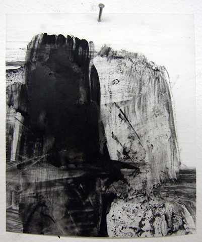  "Marriage," 2012,&nbsp;charcoal and gesso on mylar 