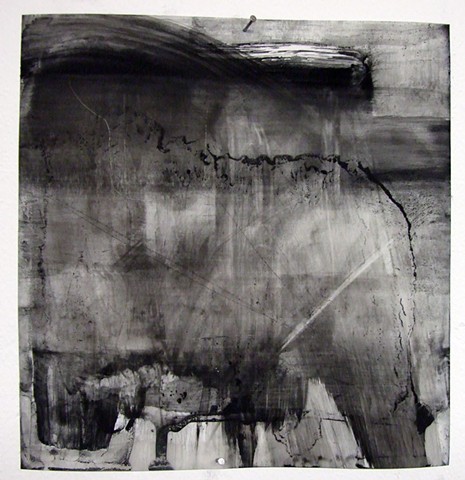  "Purgatory," 2012,&nbsp;charcoal and gesso on mylar 