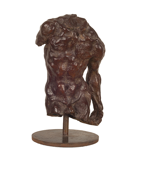  "Torso con Braccio," 2008, bronze, 35x20x13 in. 
