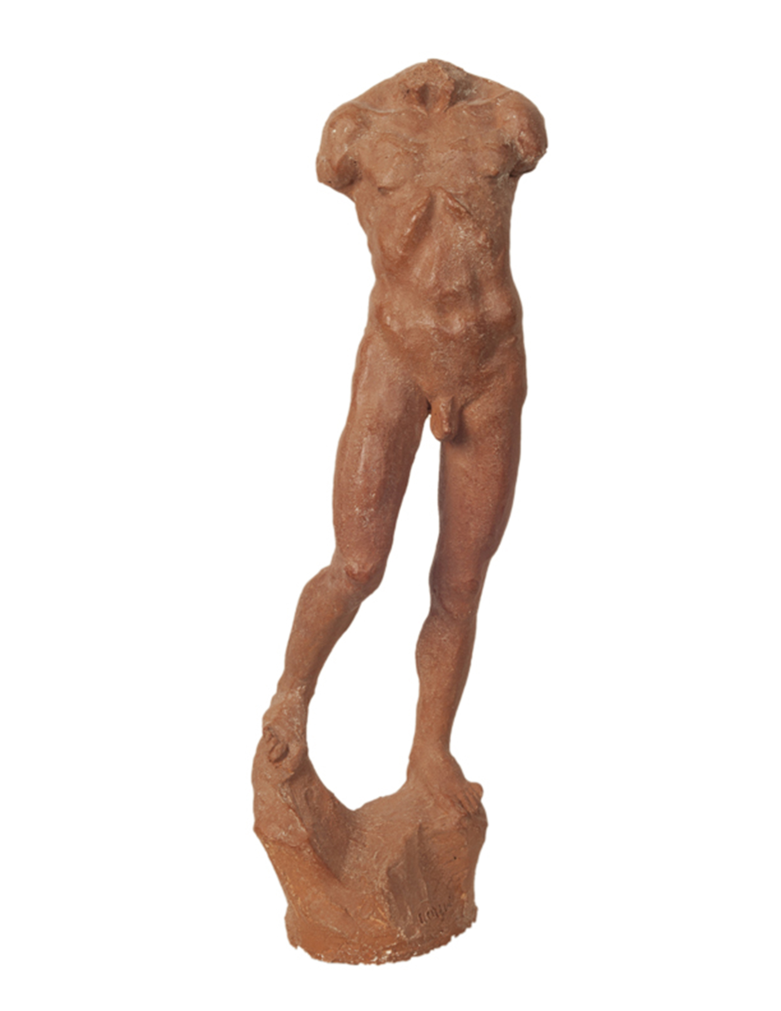  "Studio di Figura," 2011, terracotta, 45x13x10 in. 