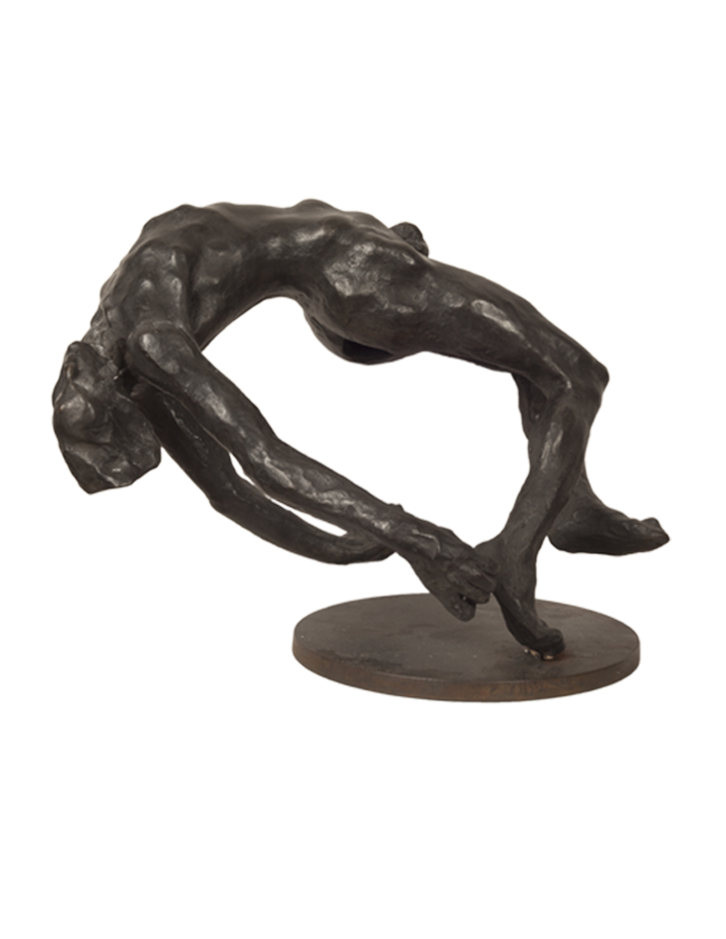  "Caduta 1 (Fall)," 2004, bronze, 27x31x21 in. 