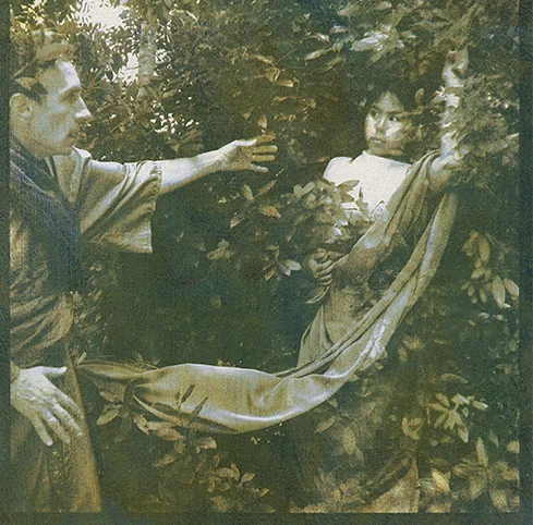 "Apollon et Daphné," 2011, drawing cyanotype and gum, 11x11 in.
