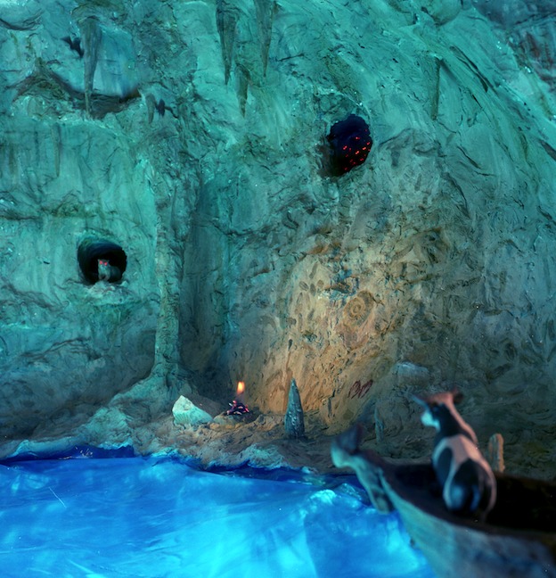 "In the Blue Grotto," 1998, c-print, 19x17.5 in.
