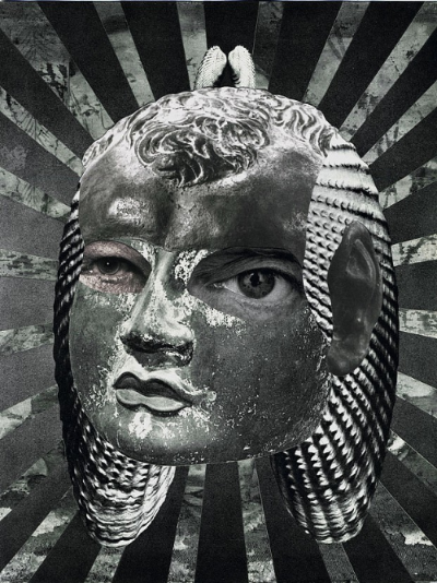 Douglas Stapleton, "Party in the Back," 2014, collage on paper, 10.5x8 in.