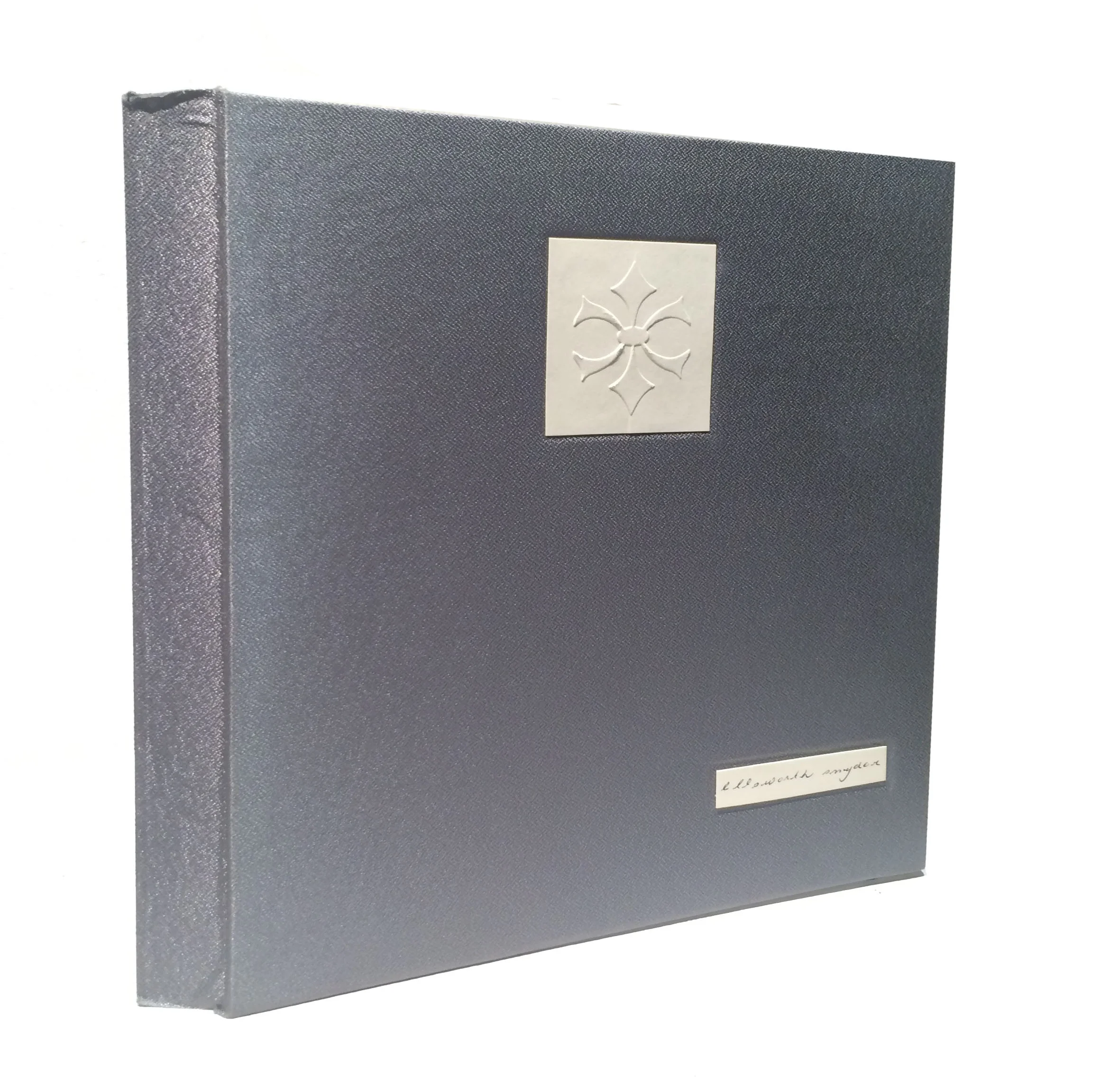 handmade ellsworth snyder book including, cd, original painting, and signature, 8x8x1 in.