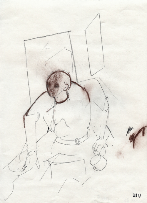  "Figure in Studio," 1995, archival ink jet print, 24x18 in. 