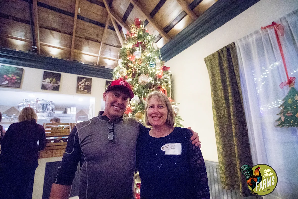Bill White stands with Cheryl Fox (Executive Director of Summit Lands Conservancy)