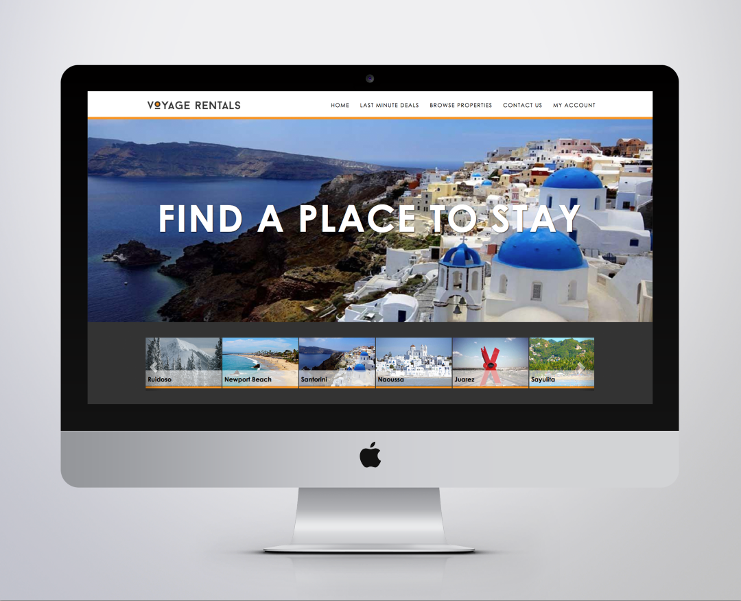 Voyage Rentals Website Design
