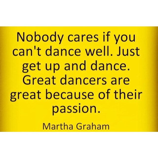 Words from the wise!🙏🏻Get up and DANCE with us November 25th @kitandace + @sorrycoffeeco ! Pre-Register to reserve your spot! Space is limited !
.
.
.
Photo via @hofeshco 
#marthagraham #dance #riseandgrind #jointhemovement #getuptogetdown
