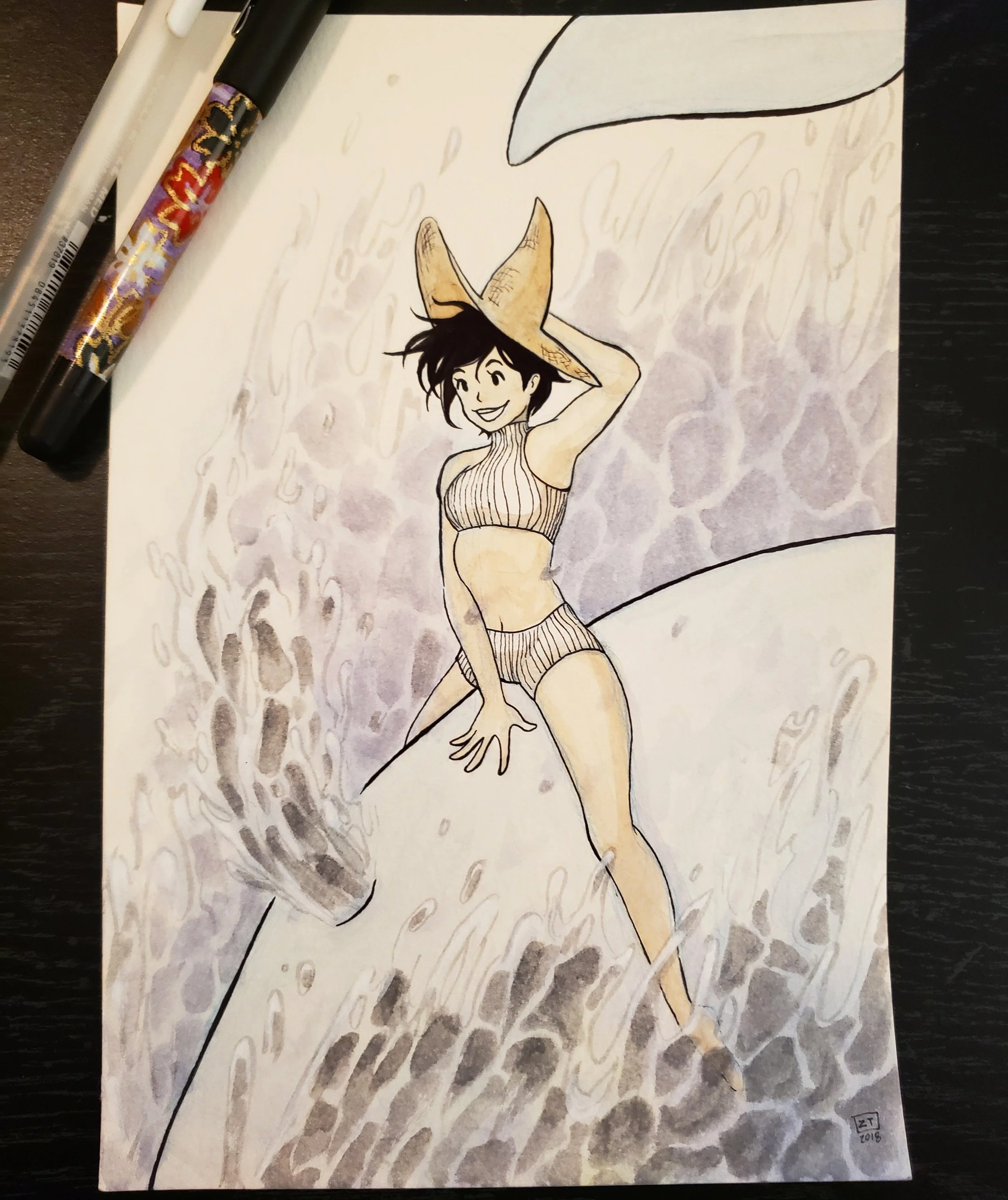 Whale Rider Original Work Traditional Media, 2018