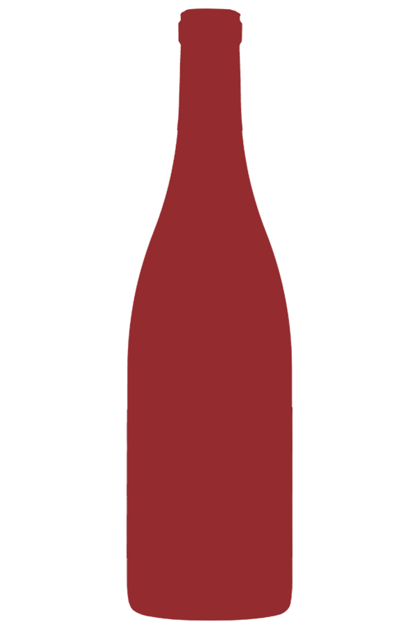 Red silhouette of wine bottle