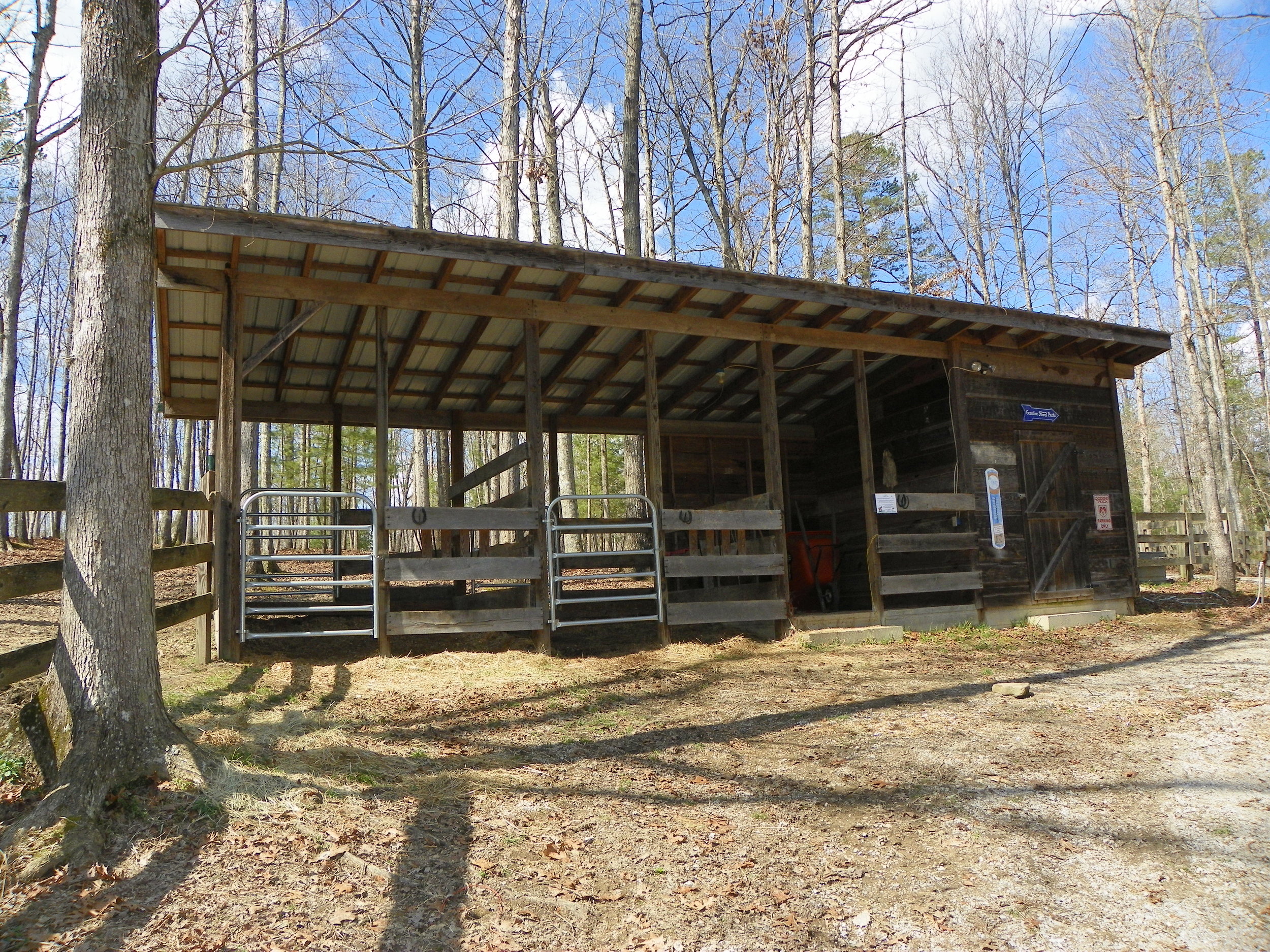 Horse Stall at Turkey Scratch Cabin