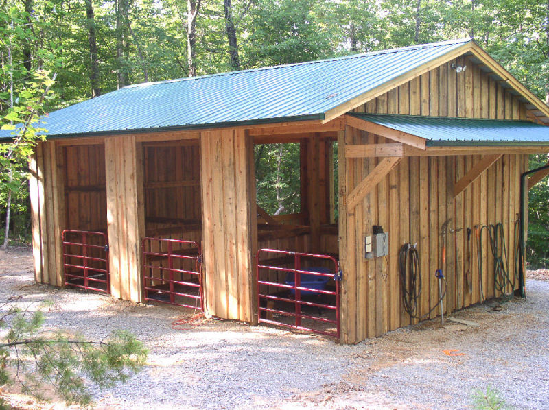 Log Horse Barn  Horse barn ideas stables, Horse barn, Horse barns