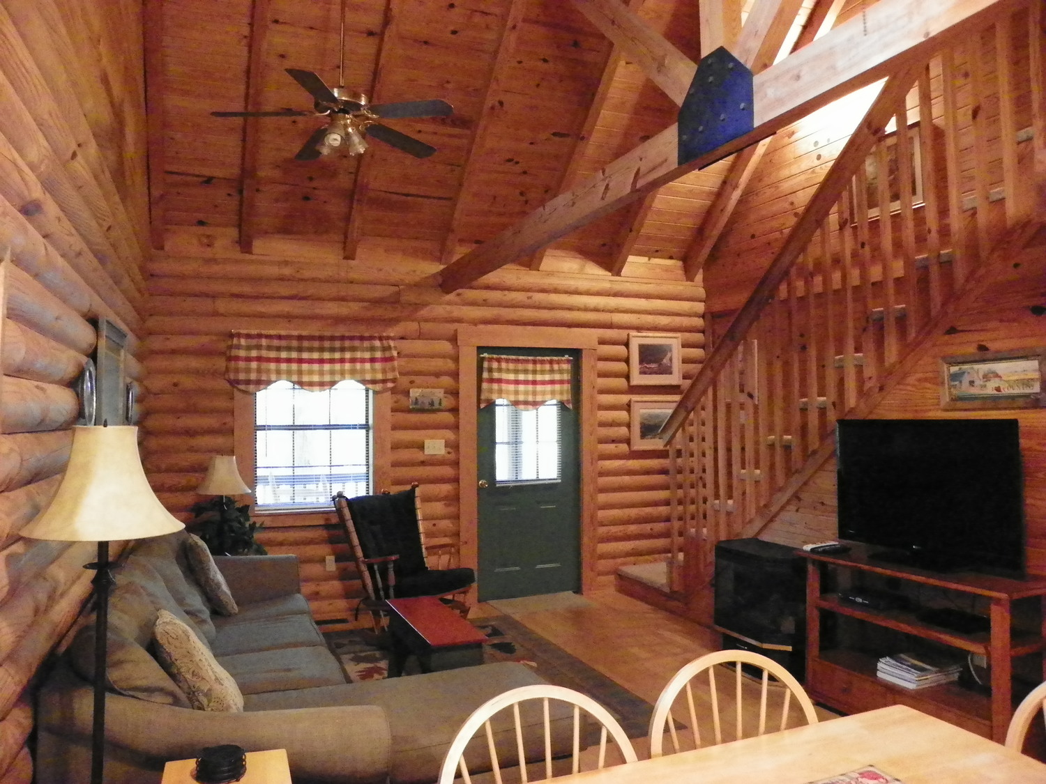 cabin living room for lounging around