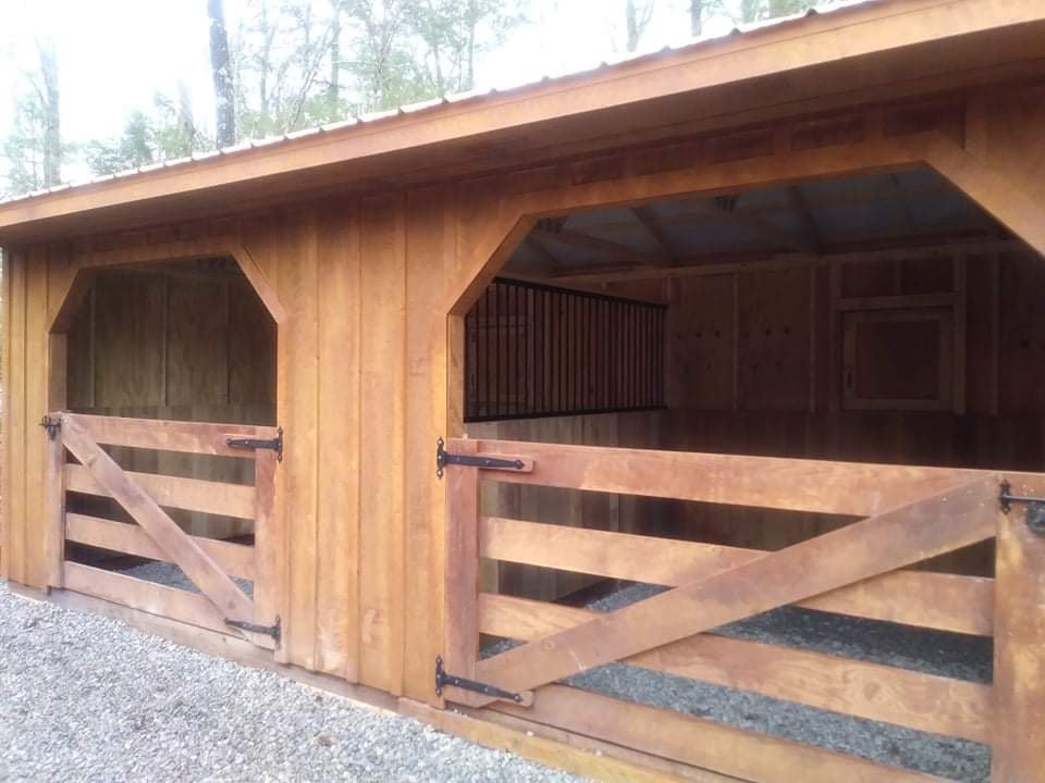 Horse stalls at Trailhead Treasure cabin