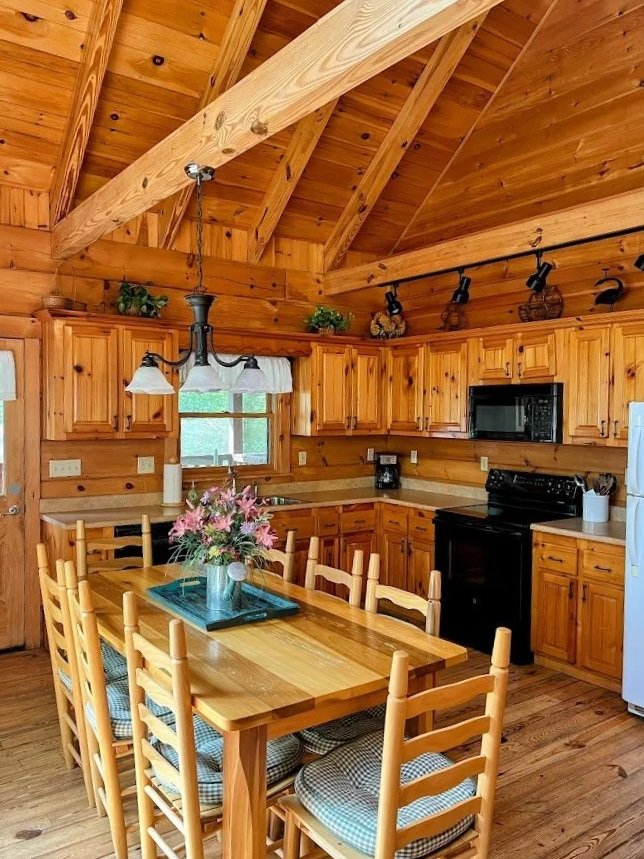  Modern kitchen at Laurel Bluff cabin 