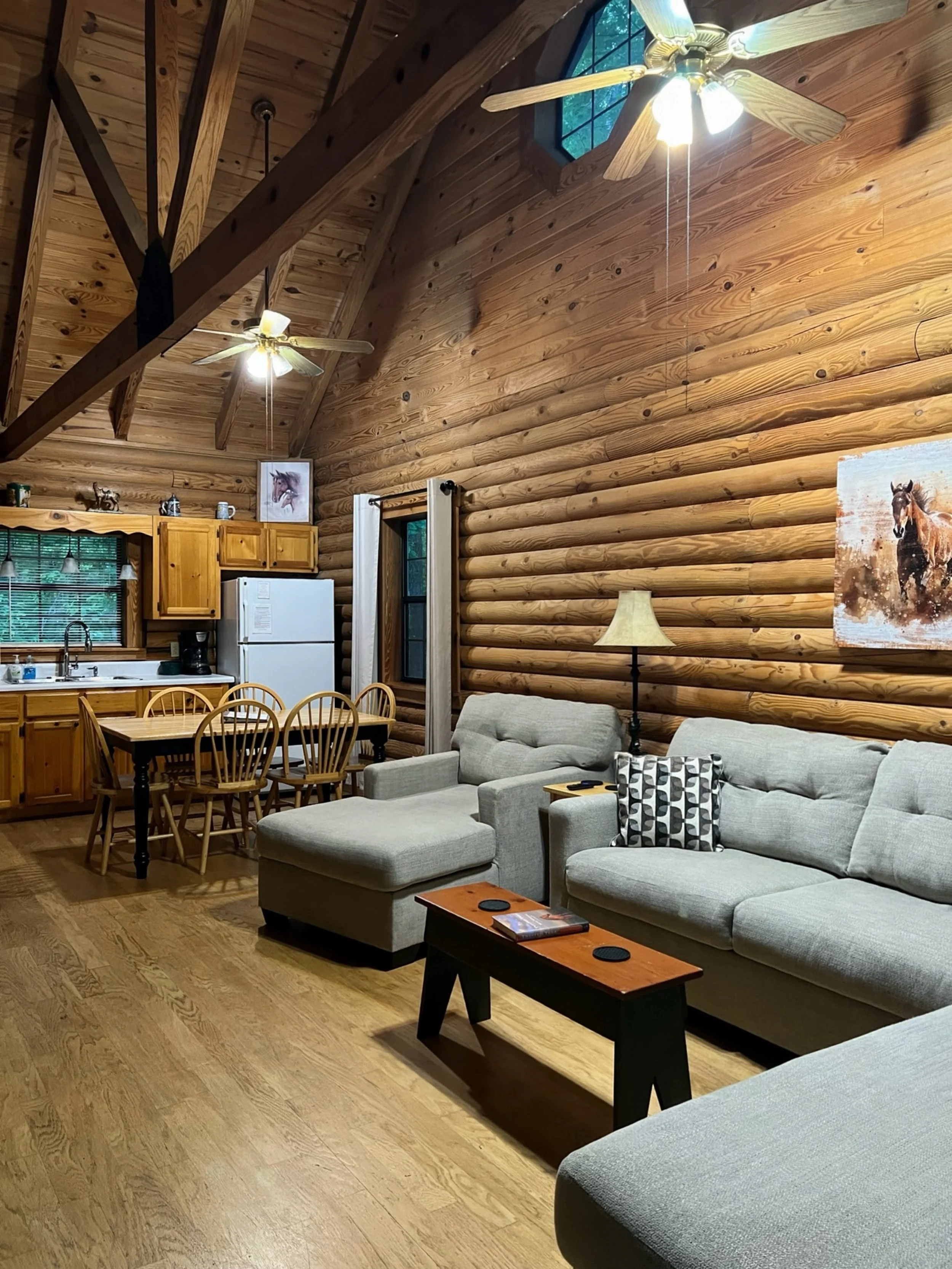  Living room and Kitchen open floor plan 
