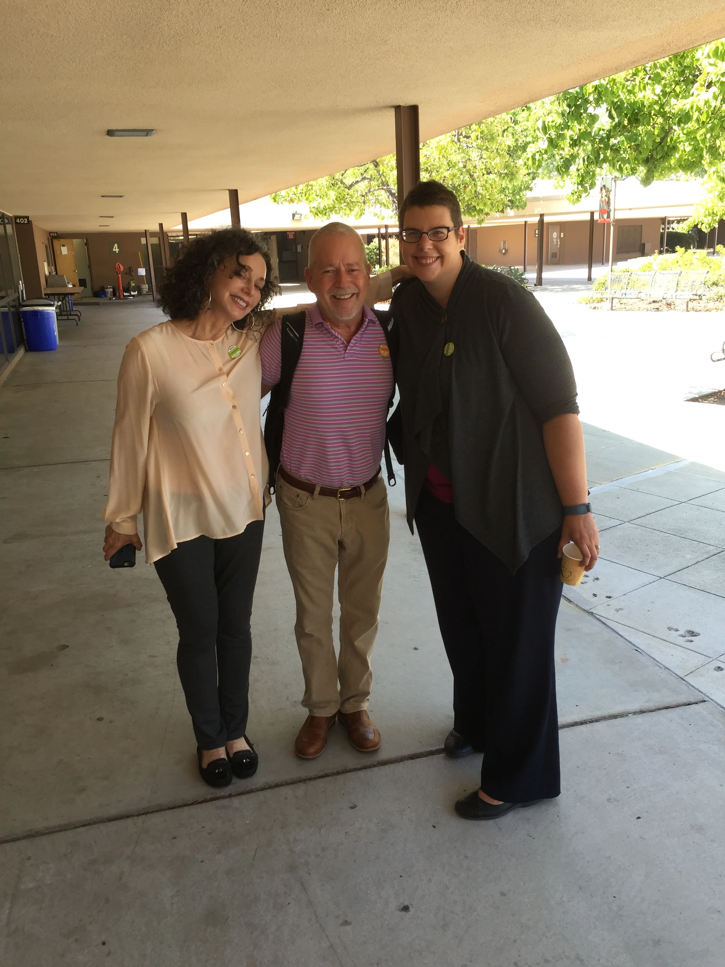 Irina, Dennis, and Abi after the Americore Training, August 2016