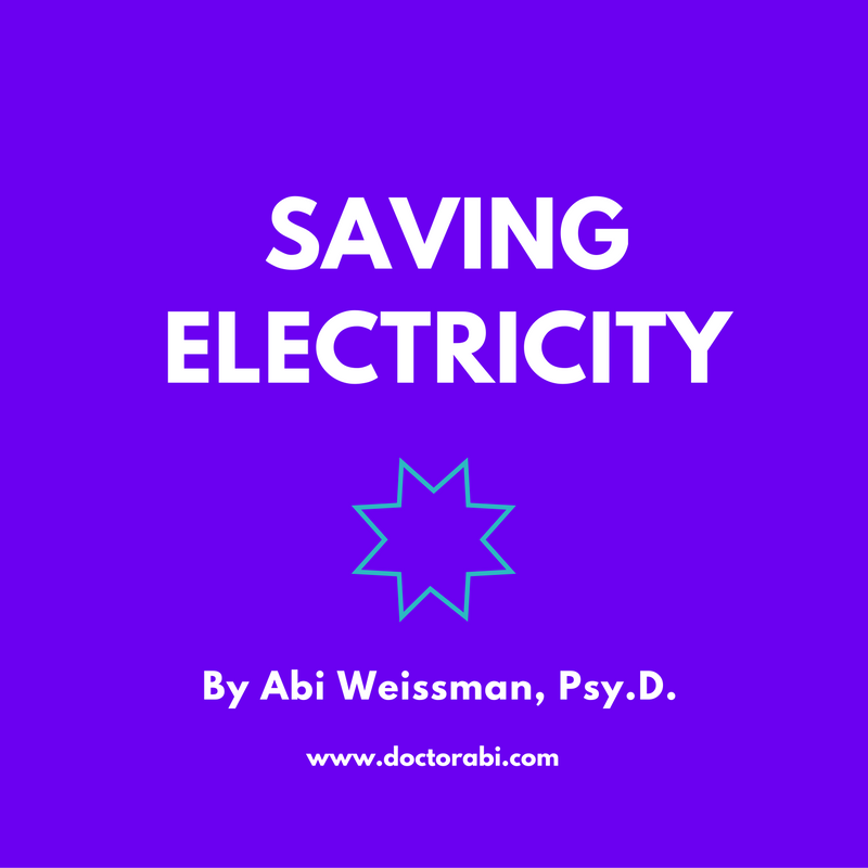 Saving electricity