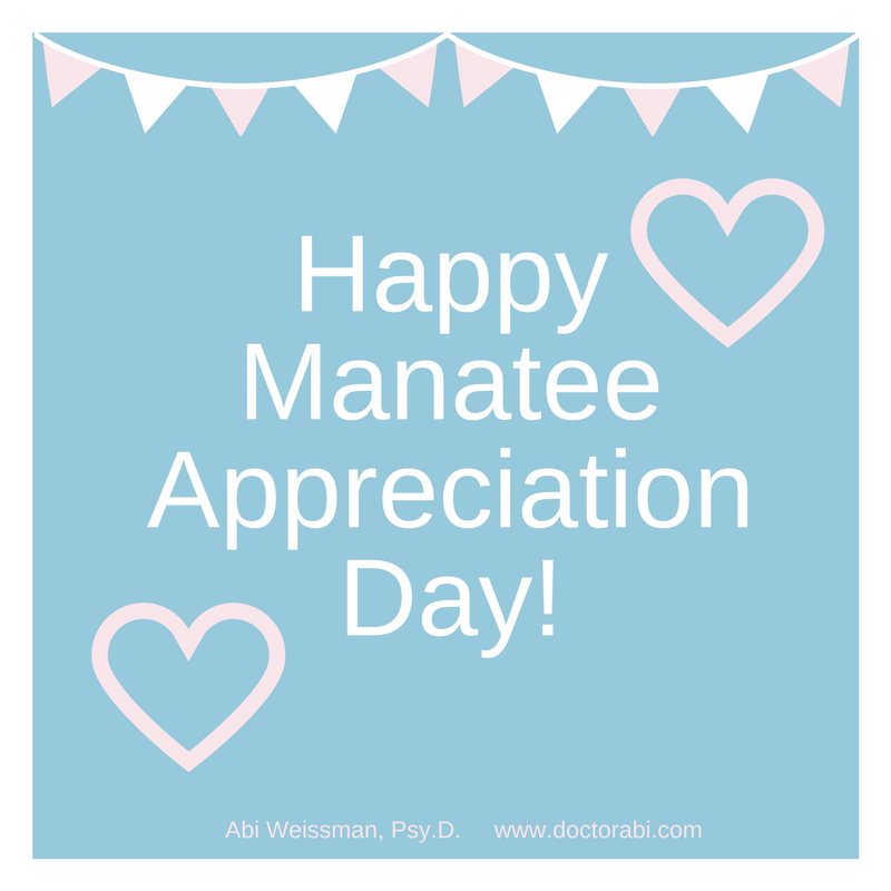 Happy Manatee Appreciation Day! 