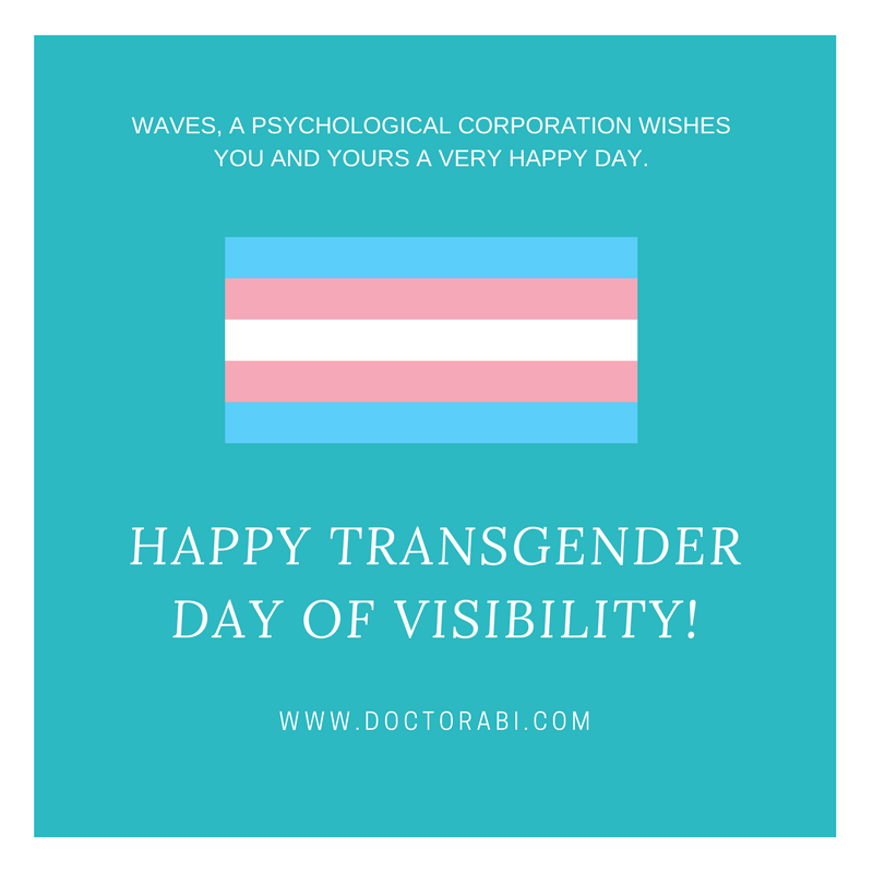 Happy Transgender Day of Visibility!