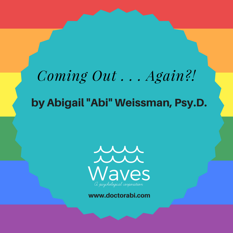 Dr. Weissman's new blog post on coming out as having ADHD and being the big queer that she is.