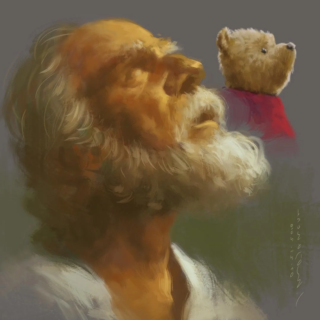 Old Man + Pooh_Painting Study.jpg