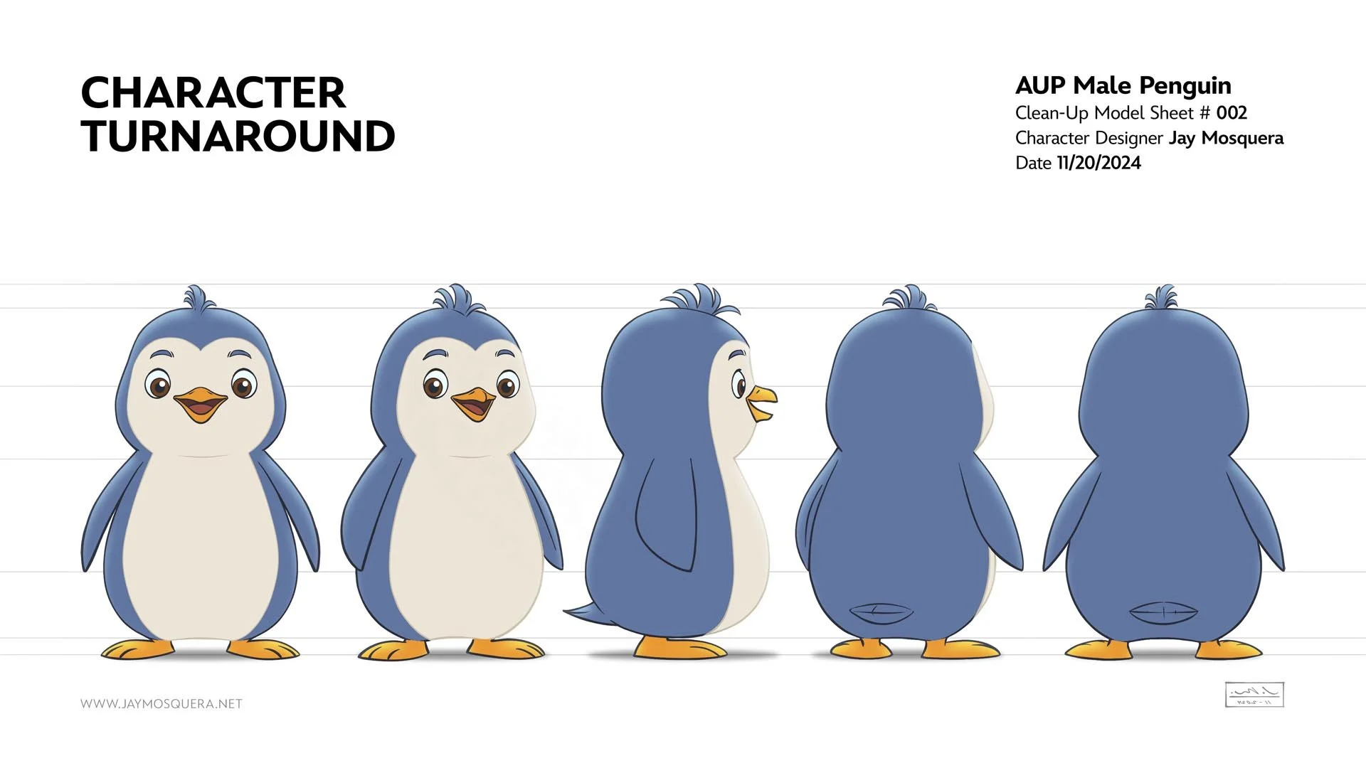 AUP Penguin_Character Turnaround_CU.jpg