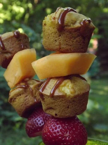  Spiced Caramel Apple Carrot Mini Muffins and Fresh Fruit Kebabs