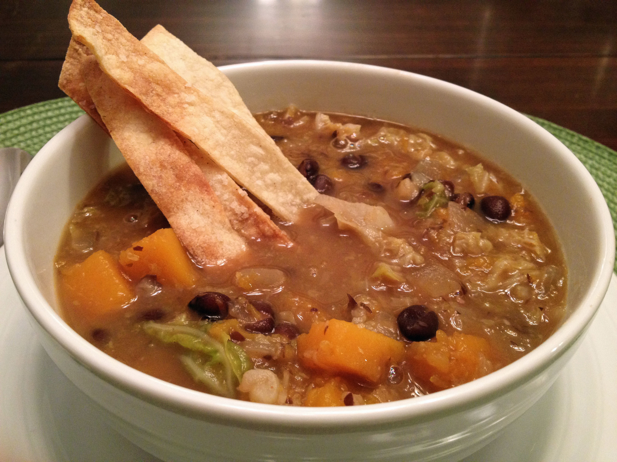 bean and butternut soup 2