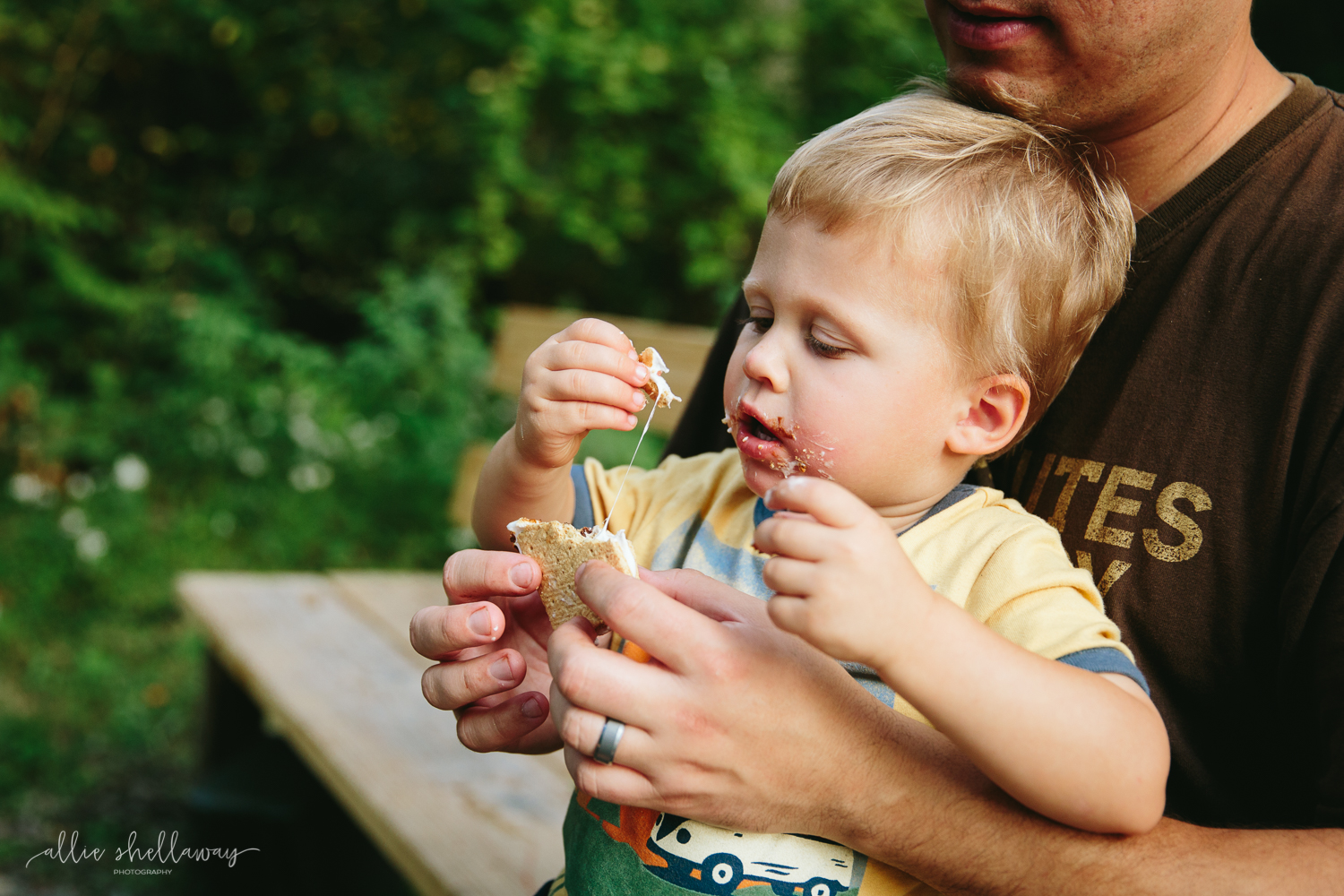 /9/ His first s'more