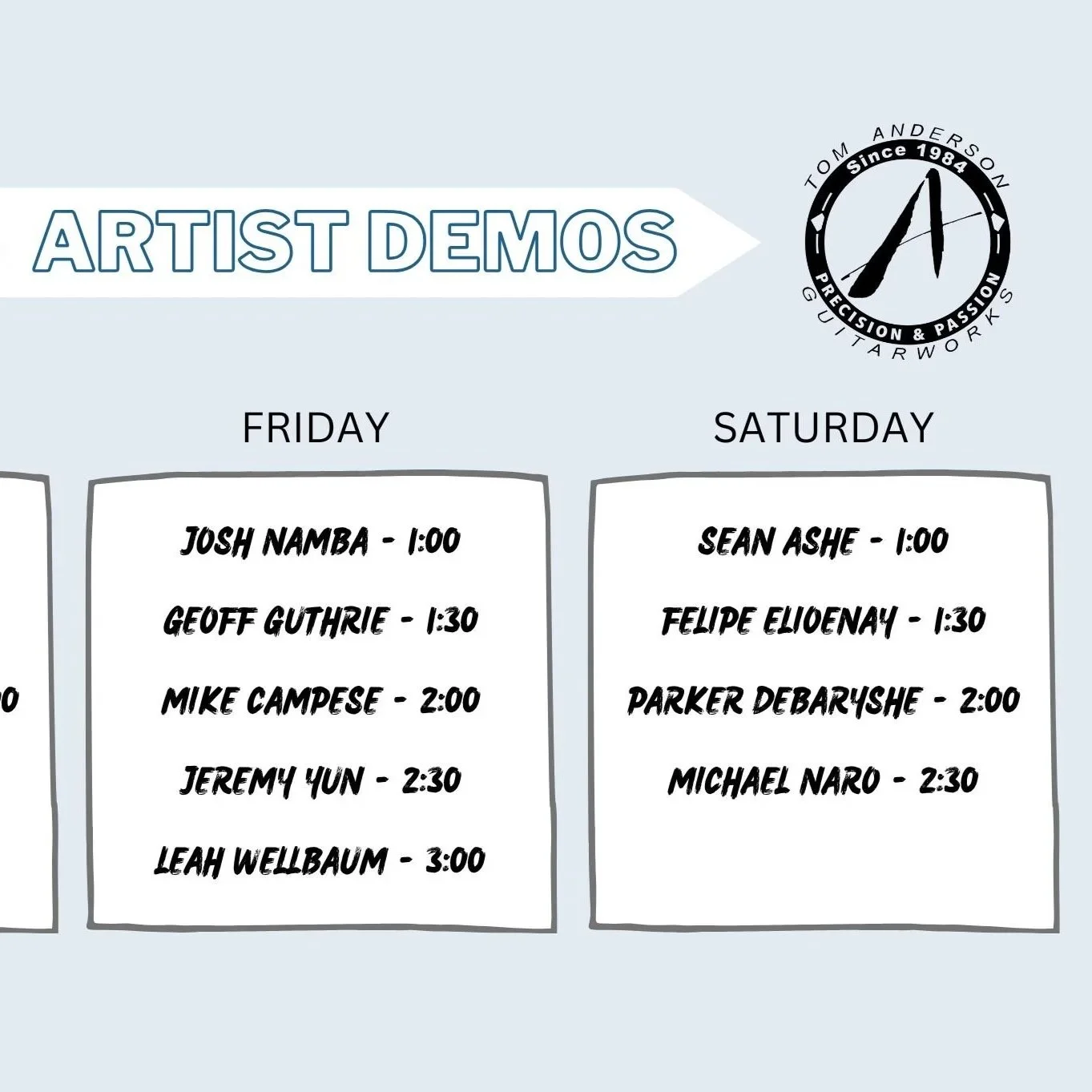 Artists at NAMM 2026