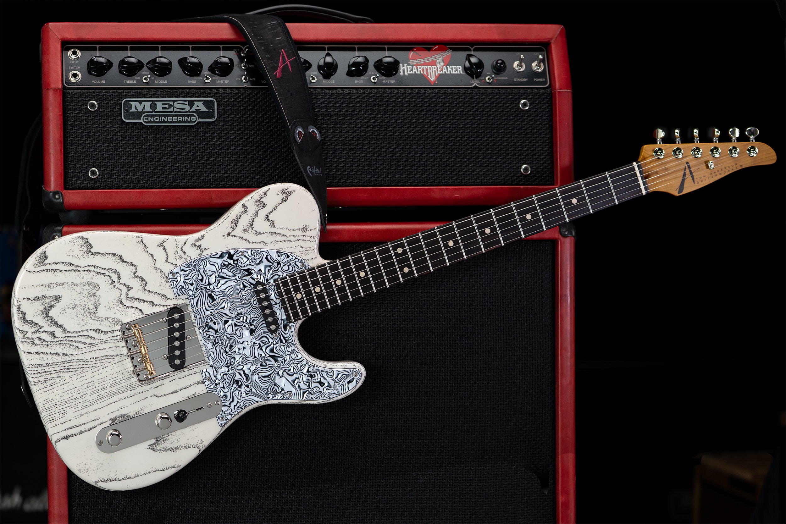 01-15-26N_amp hang_T Icon_White with Black Dog Hair - w psychedelic swirl.jpg