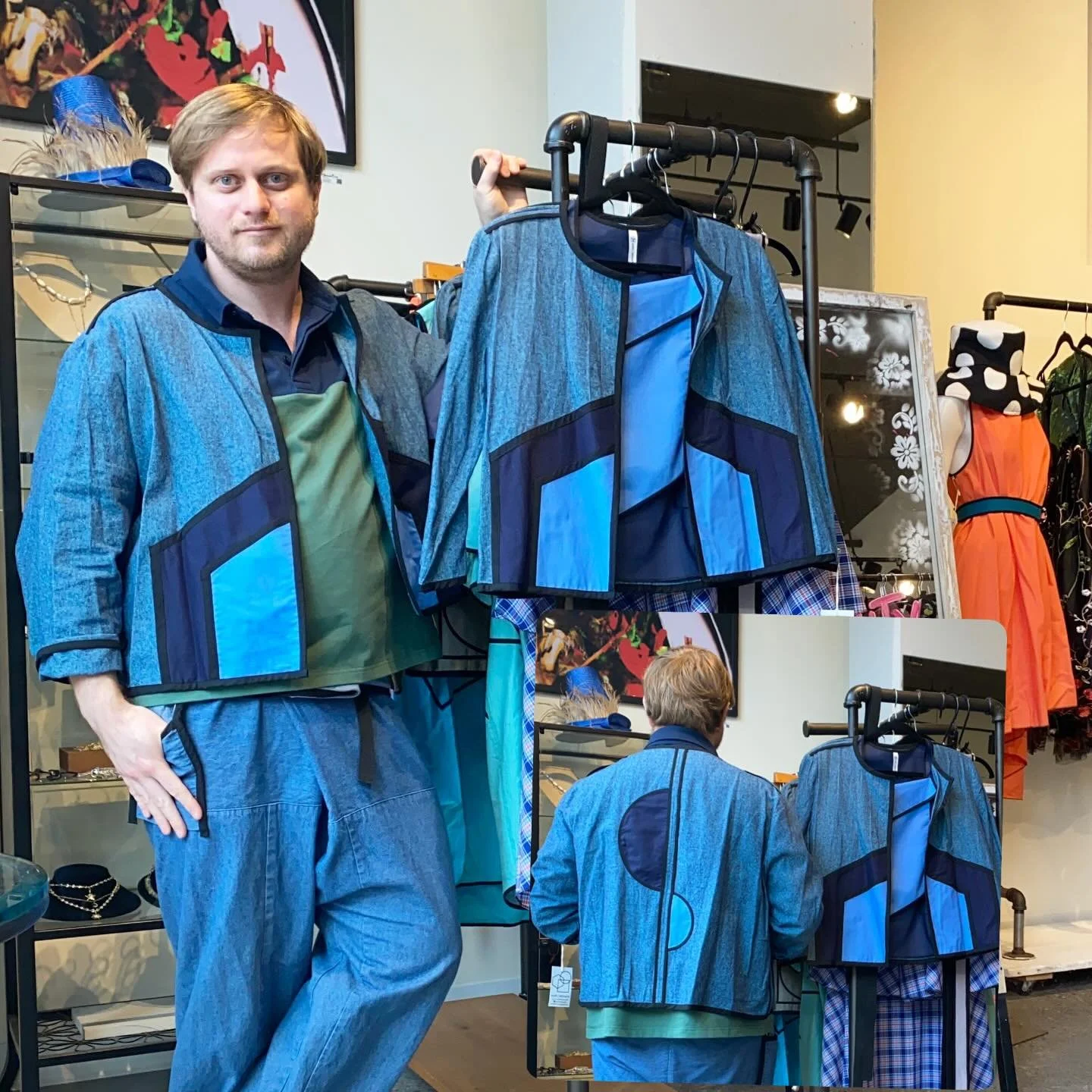 it&rsquo;s spring!!! my fave time of year!  stop by @thefittingroommpls to check out all the spring pieces and don&rsquo;t forget to get your tickets for @evolvefashionmn (link in bio)

#localdesigner #imadethat #genderneutralfashion