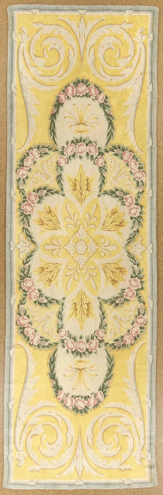 5.8 x 18 Spanish Savonnerie Dated Signed 1956 Meter Size 173 x 550