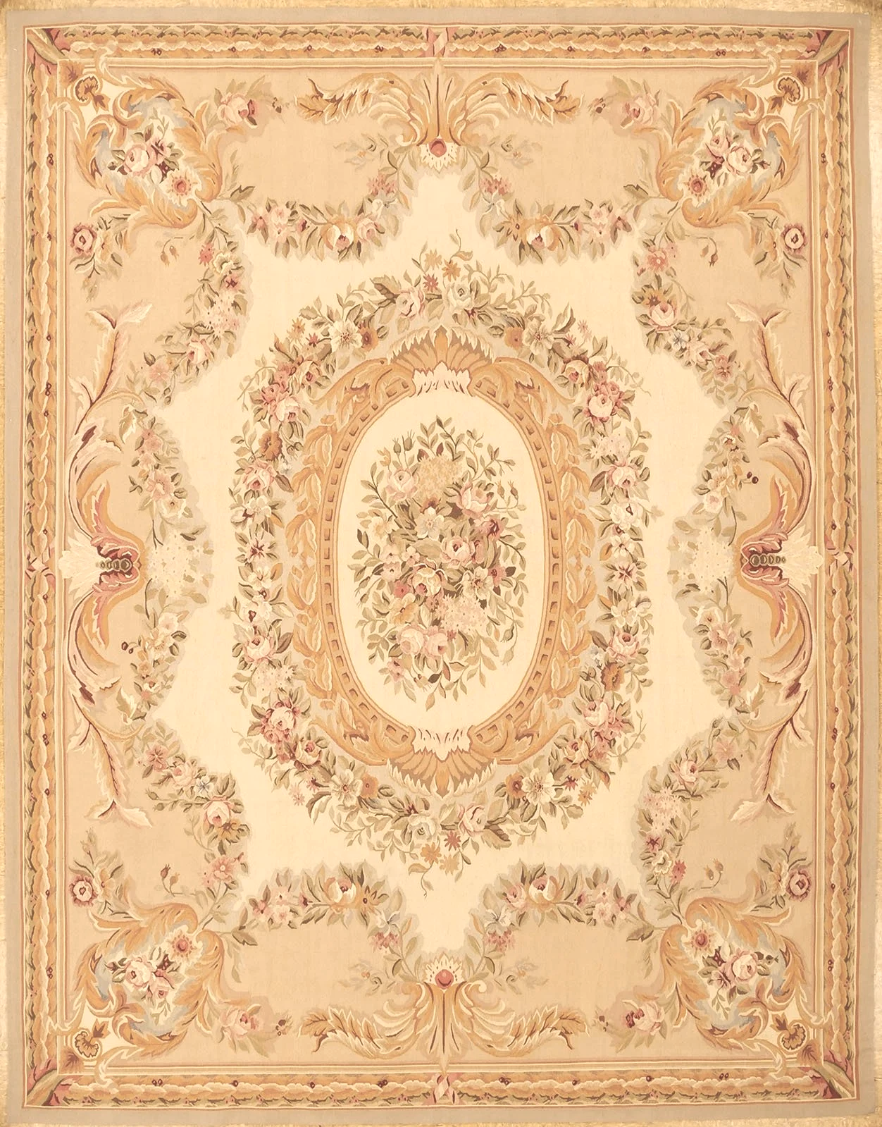 7.11 x 10.2 Aubusson Rug 1231