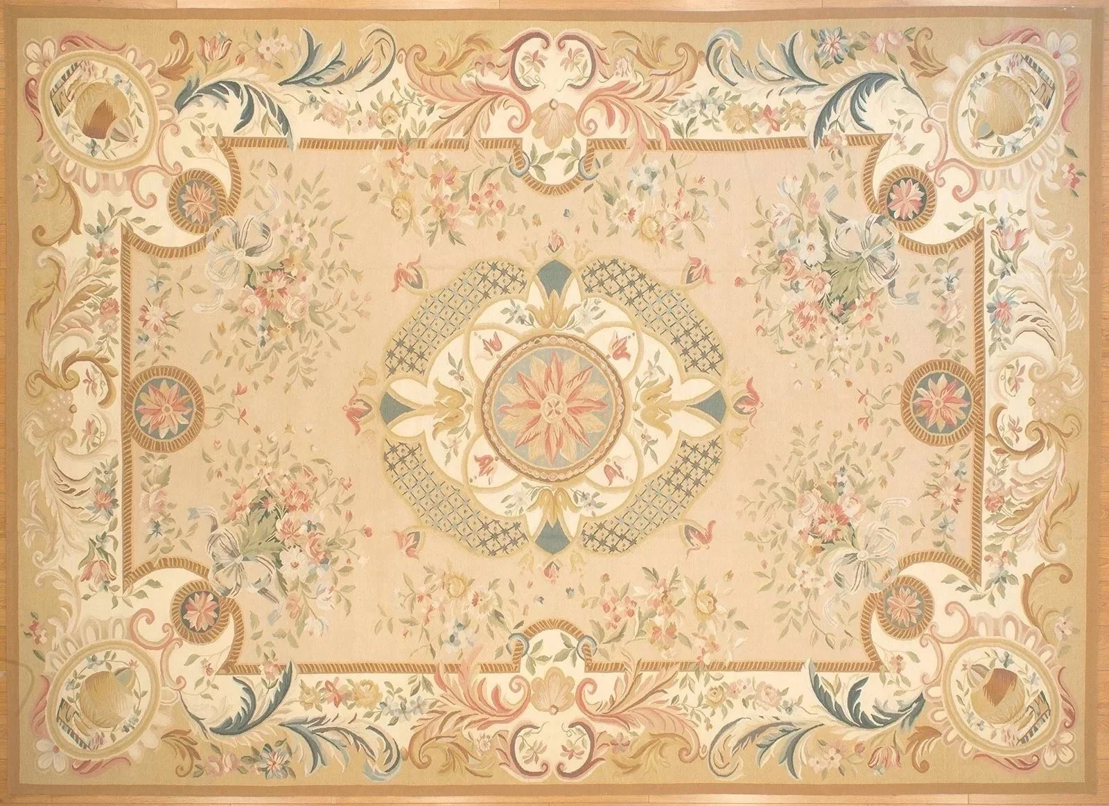 new floral aubusson carpet in size 11.2 x 15.6