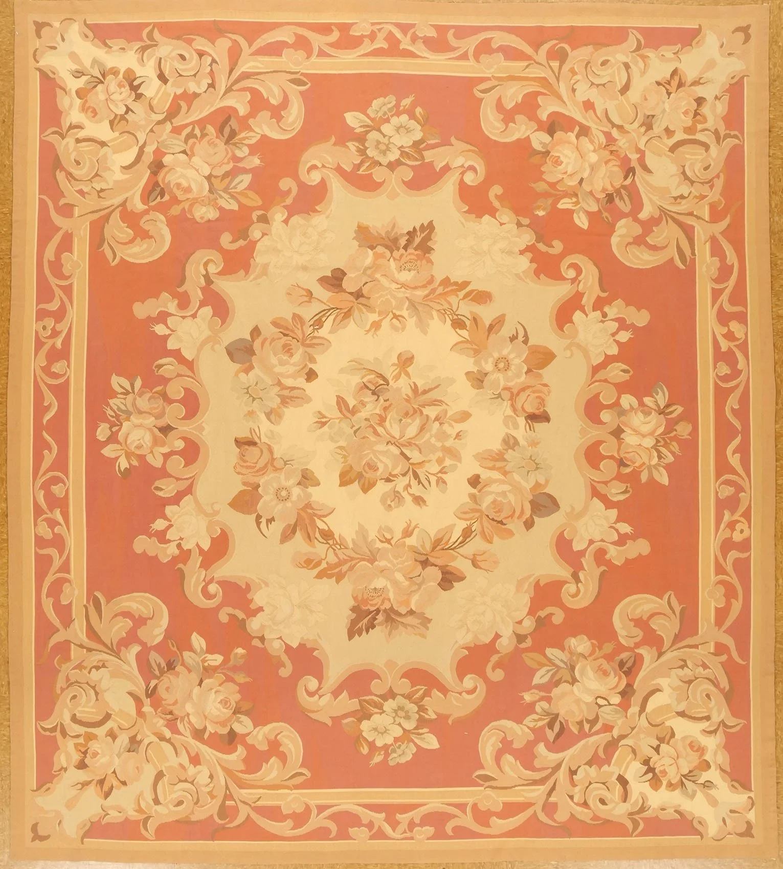 9 x 10.3 Aubusson Rug 38