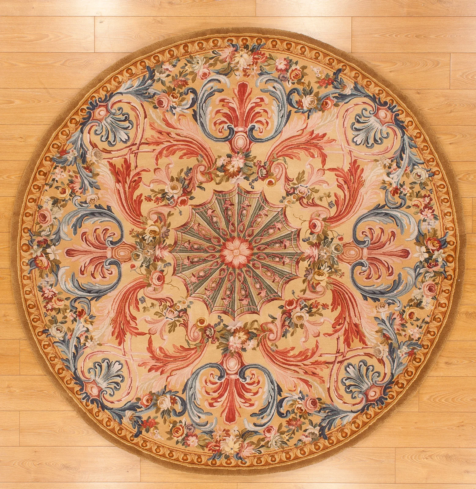 Round Savonnerie Rug