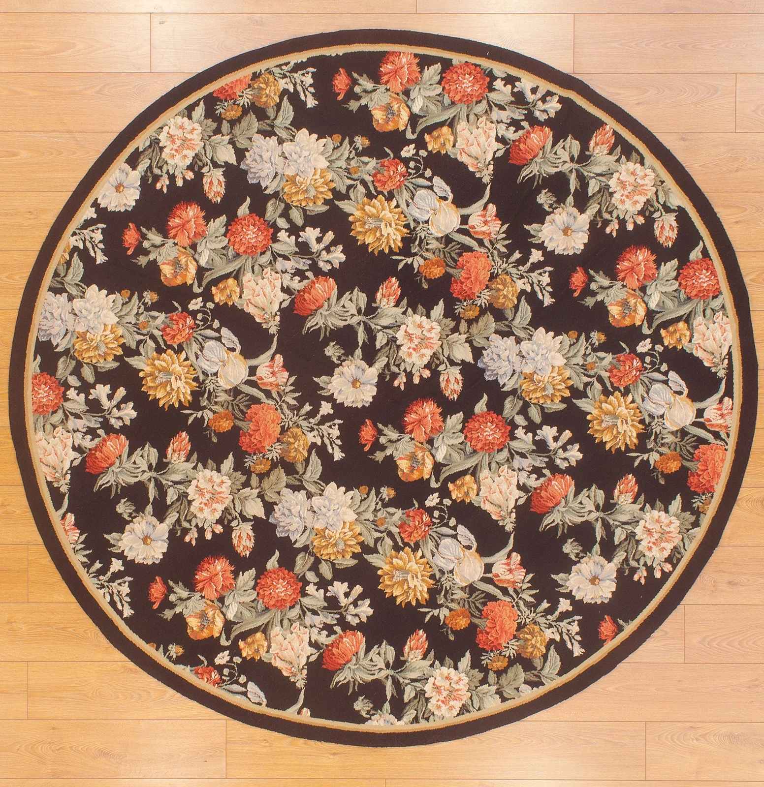 Round Needlepoint Rug