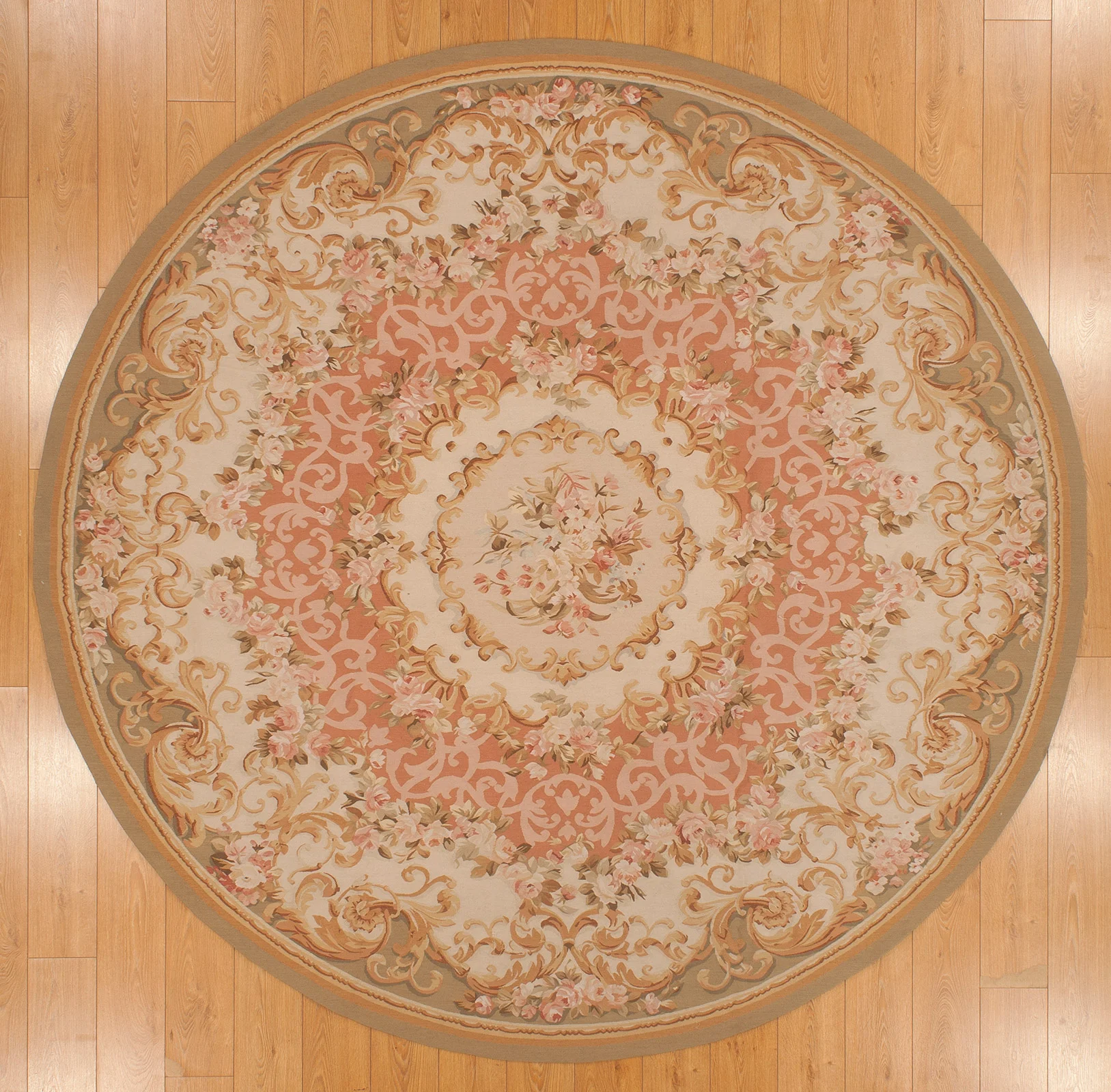Round Aubusson Rug