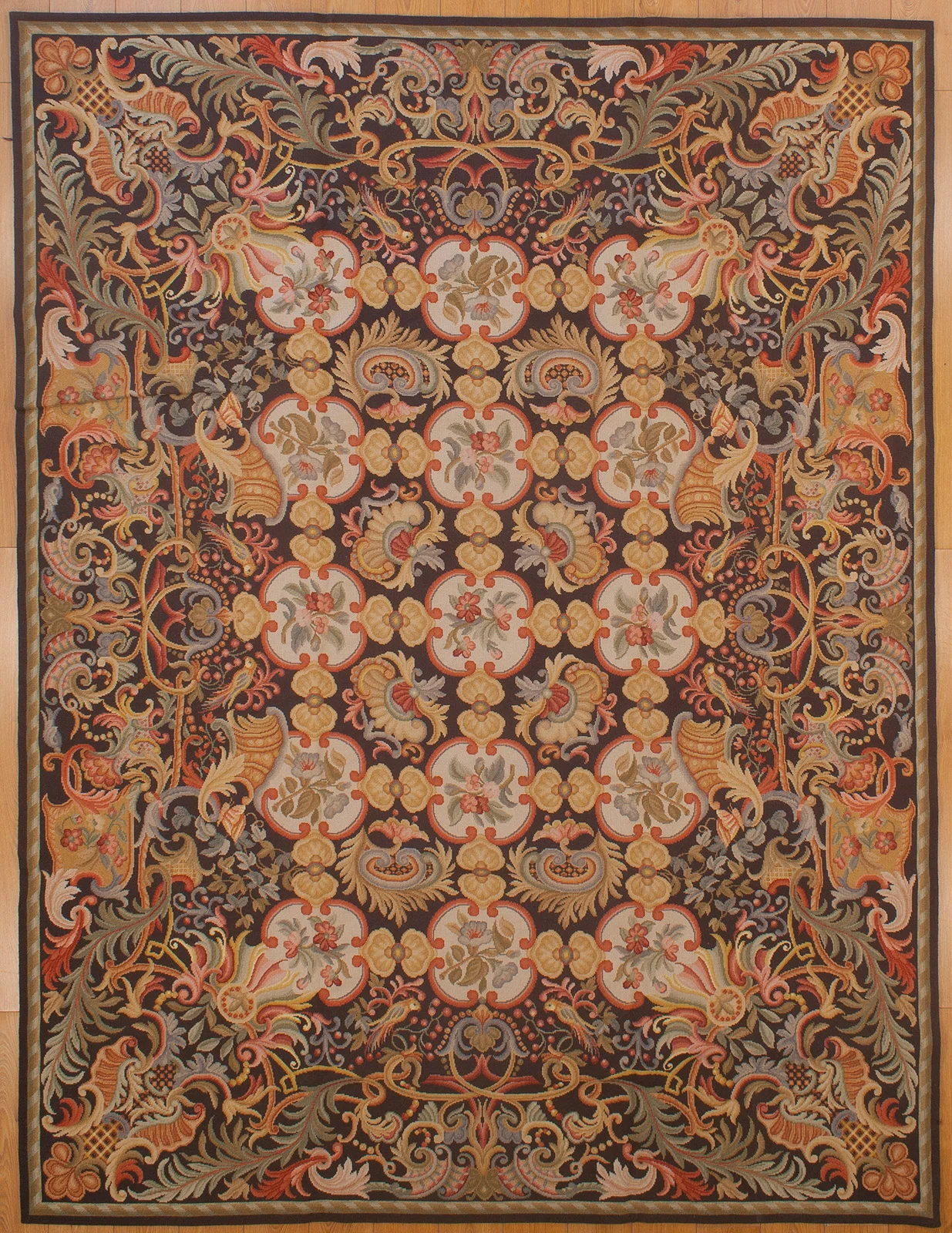 9 x 12 Heavy Needlepoint Rug TR-838